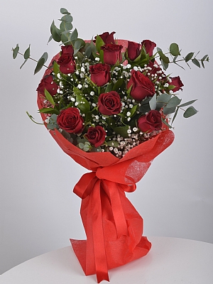 15 Krmz Gl Buketi
